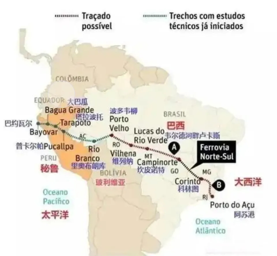 Quão significativo é a retomada da China de projetos ferroviários na América do Sul, conectando o Oceano Atlântico e o Oceano Pacífico? O Canal do Panamá pode ser ignorado
